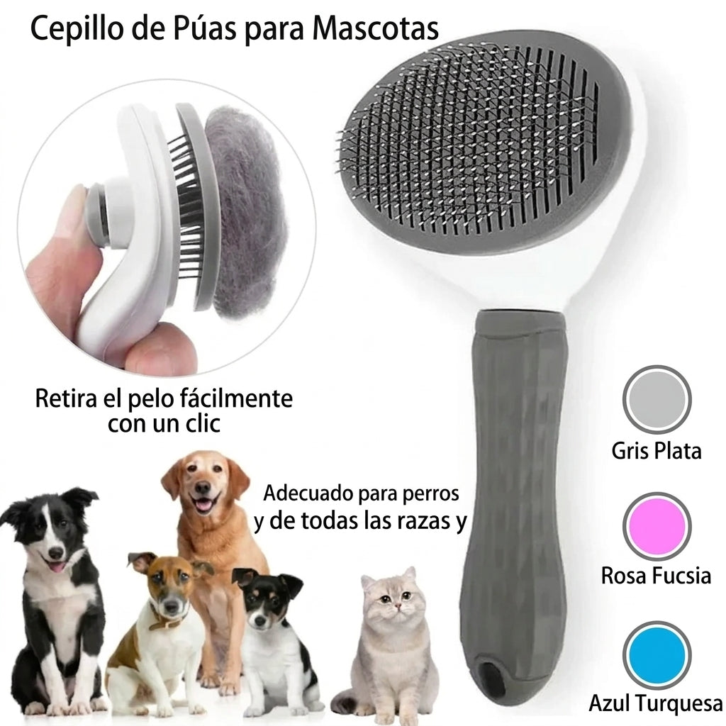 Cepillo Autolimpiante para Mascotas