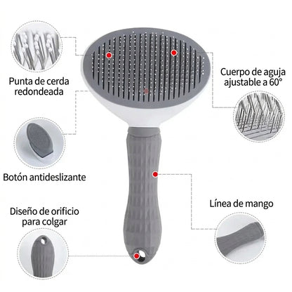 Cepillo Autolimpiante para Mascotas